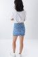 Push Up Shape Up denim skirt with frayed hem and detail on the pocket - Salsa