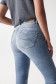 PUSH IN SECRET GLAMOUR CROPPED JEANS IN RINSED DENIM - Salsa