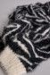 Warm fluffy zebra print scarf - Salsa