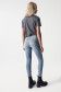 Secret glamour push in cropped jeans in rinsed denim - Salsa