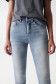 PUSH IN SECRET GLAMOUR CROPPED JEANS IN RINSED DENIM - Salsa