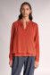 Jersey blouse in pleated fabric - Salsa