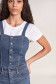 Push In Secret Glamour denim dungarees with clips - Salsa