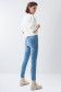 Secret glamour push in cropped jeans in rinsed denim - Salsa