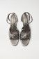 Mouse grey, high-heeled sandals - Salsa