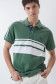 Polo shirt with stripes on the chest and sleeves - Salsa