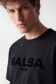 T-shirt com branding aveludado - Salsa