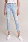 Jeans Push In Secret Glamour cropped com rotos