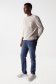 Knitted jumper with pocket and wash effects - Salsa
