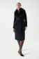 WOOL OVERCOAT WITH SYNTHETIC FUR COLLAR - Salsa