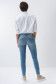 Cropped skinny Push Up Wonder jeans, light, with embroidery on the leg - Salsa