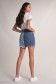 Push In Secret Glamour Premium Blue mini skirt - Salsa