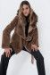 Reversible fur-effect jacket with hood - Salsa