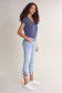 Push Up Wonder cropped jeans with embroidered hem - Salsa