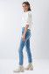 Jeans Secret Glamour Push In cropped en denim délavé - Salsa