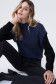 Knitted thick turtleneck sweater with buttons - Salsa