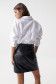 Secret Glamour nappa skirt with snakeskin effect - Salsa
