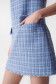Texturiertes Kleid aus blauem Tweedstoff - Salsa