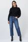 Mesh knit sweater with buttoned sleeves - Salsa