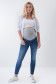 Hope cropped maternity jeans in medium rinse - Salsa