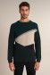 Knitted jumper with thickness effect