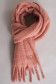 Warm fluffy scarf with ribbon - Salsa