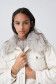 Oversize denim jacket with fur effect - Salsa